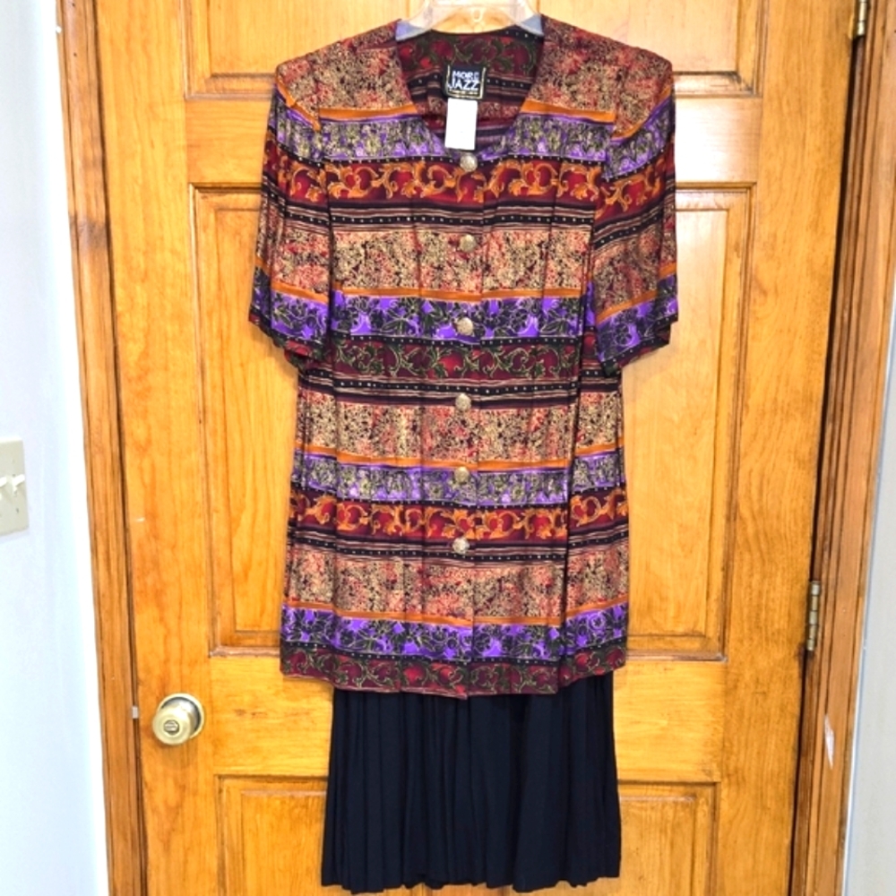 More Jazz Colorful Patterned 2-piece Dress